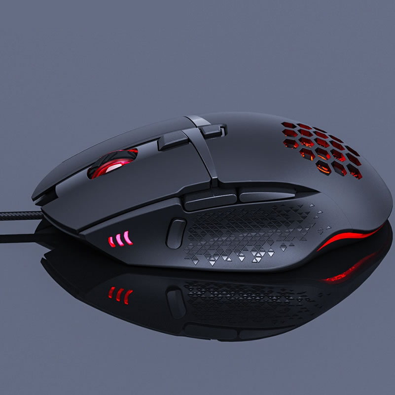 7200 DPI Wired Ergonomic LED Gaming Mouse - Image 3