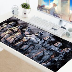 Large 90x40CM Gaming Keyboard Mouse Pad with Edge Locking