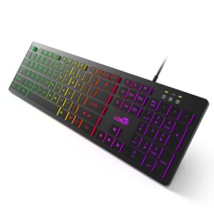 RGB Mute wired USB Computer Gaming Keyboard