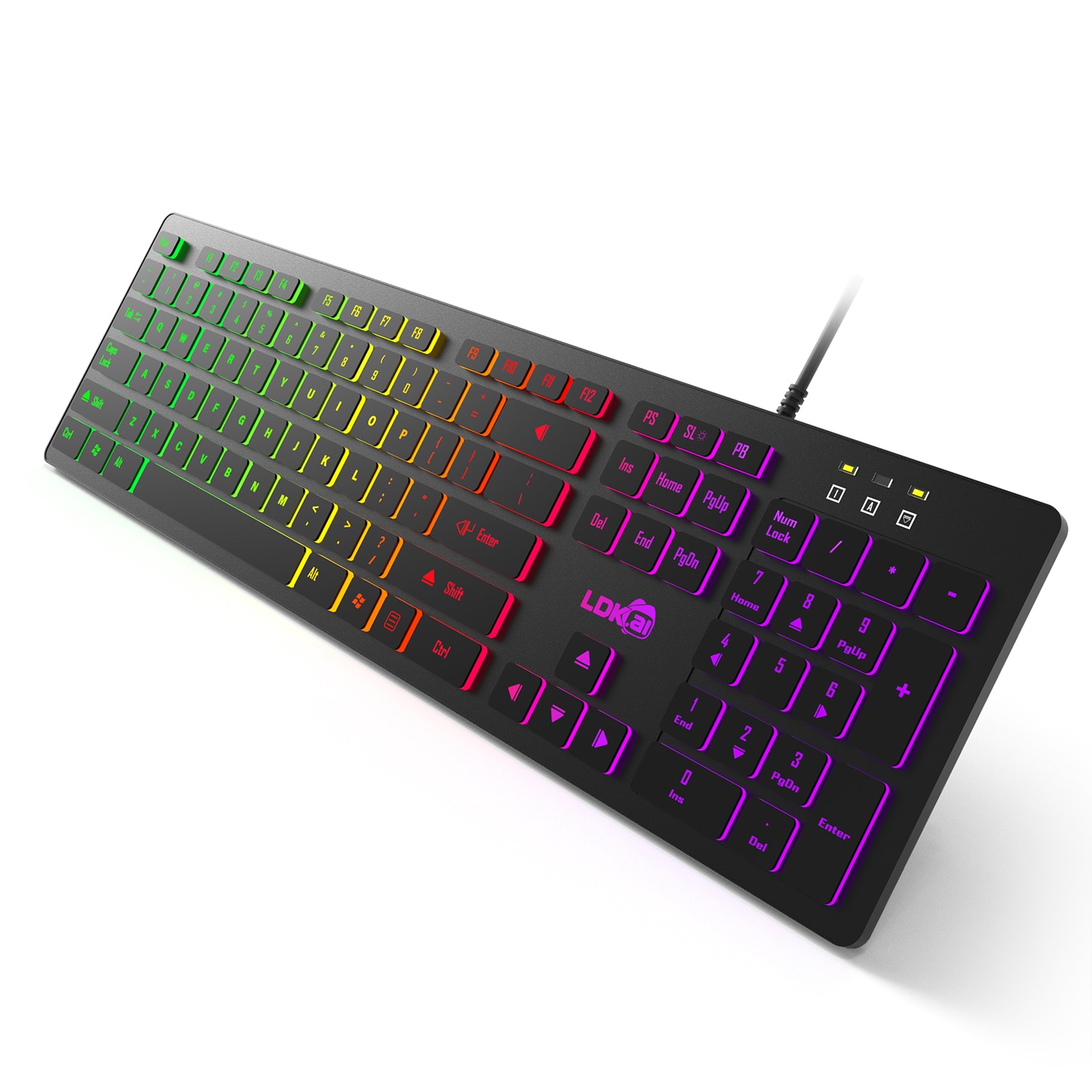 RGB Mute wired USB Computer Gaming Keyboard