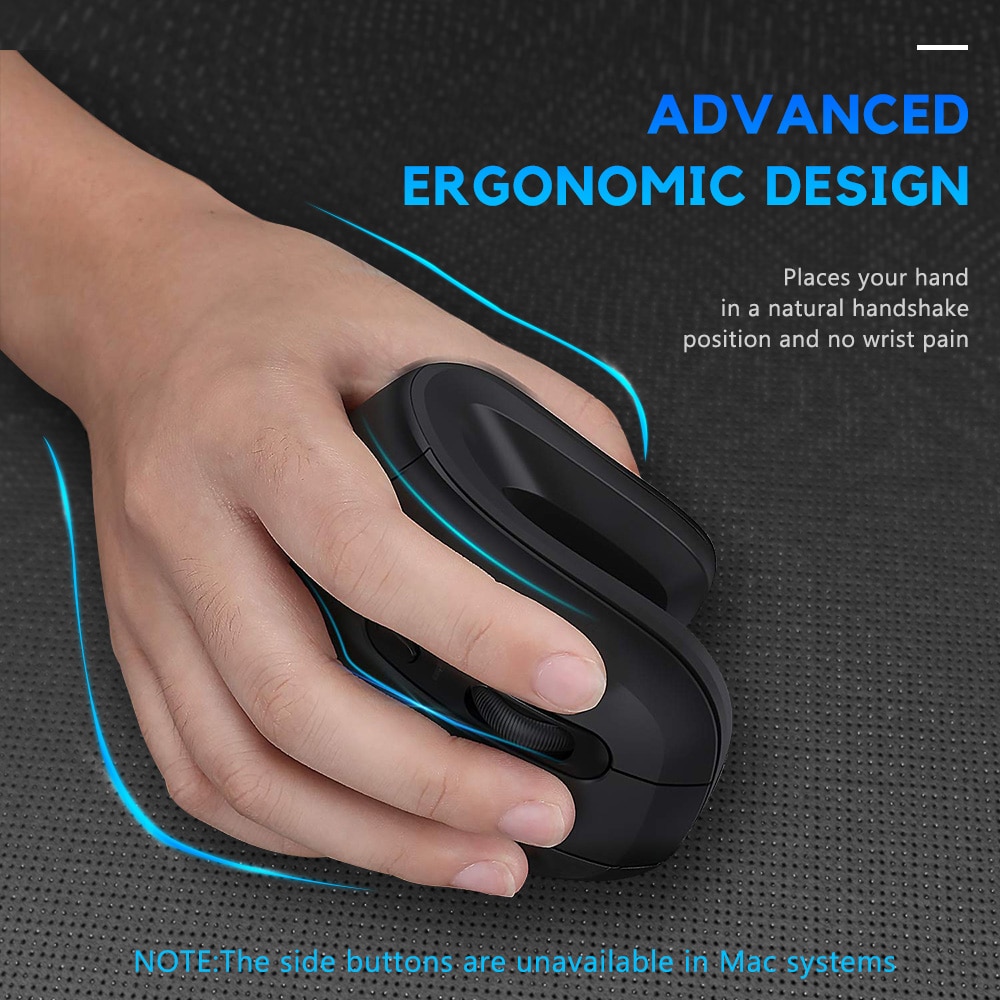 Bluetooth Wireless 2.4Ghz Dual Mode Vertical Ergonomic Mouse - Image 2