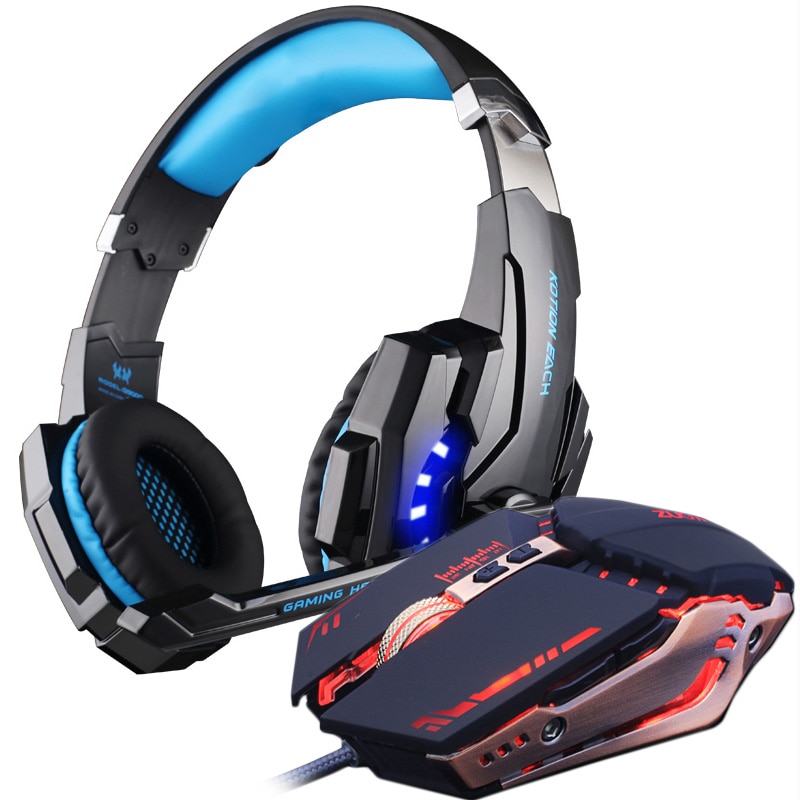 Adjustable Stereo Gaming Headset with 4000 DPI Gaming Mouse - Image 2