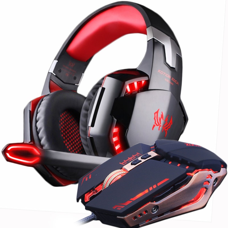 Adjustable Stereo Gaming Headset with 4000 DPI Gaming Mouse - Image 6