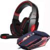 Adjustable Stereo Gaming Headset with 4000 DPI Gaming Mouse