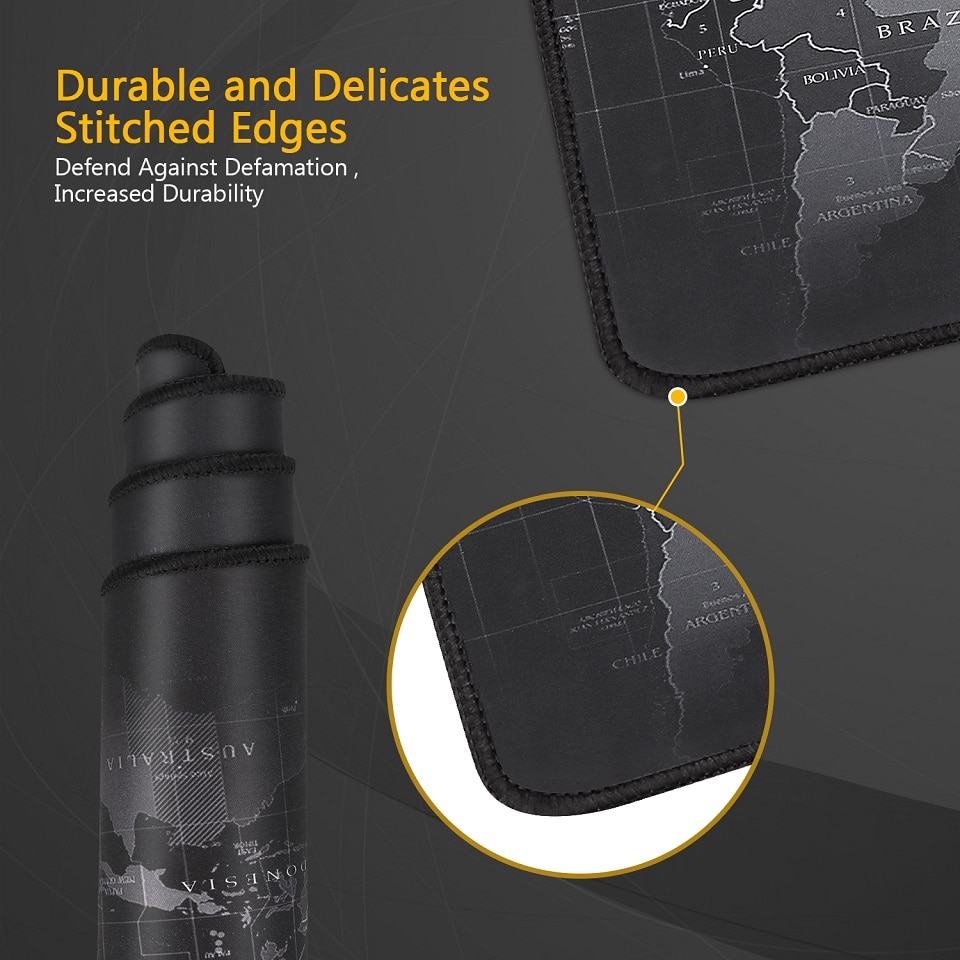 Large Professional Global Map Gaming Mouse Pad - Image 4