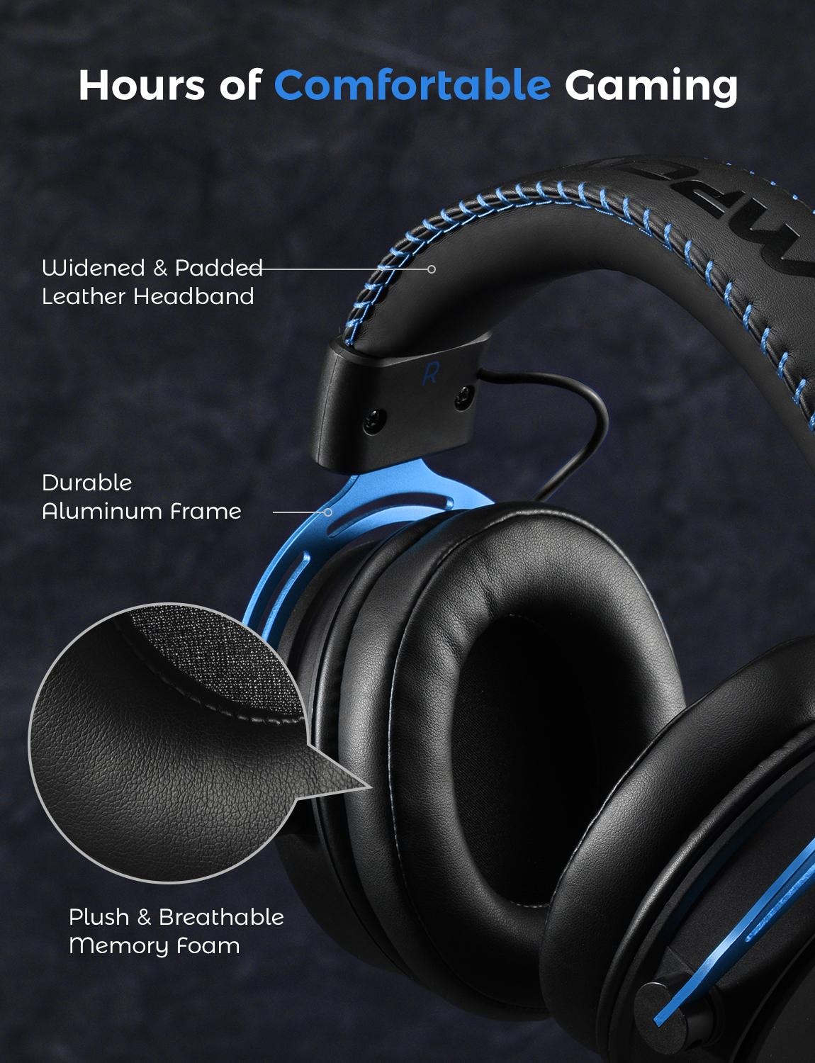 Mpow Air SE PS4 3D Surround Sound Wired Gaming Headset - Image 3