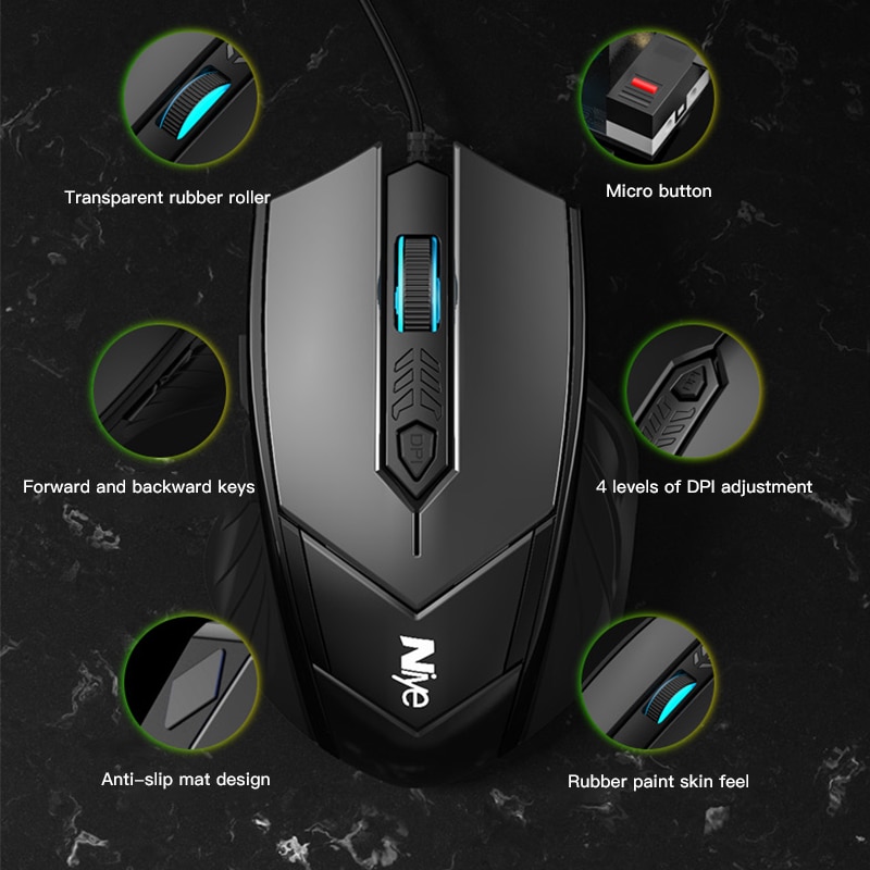 Profession Wired 6 Buttons Silent Gaming Mause - Image 2