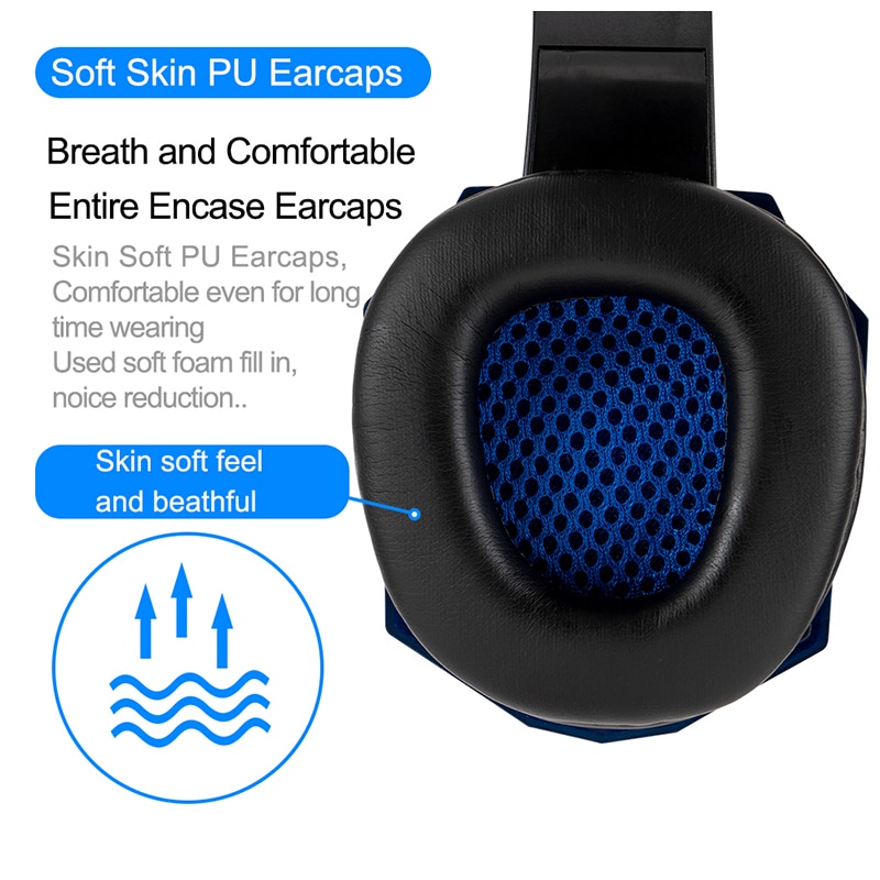 Professional Led Light Wired Gamer Headphones With Microphone - Image 5