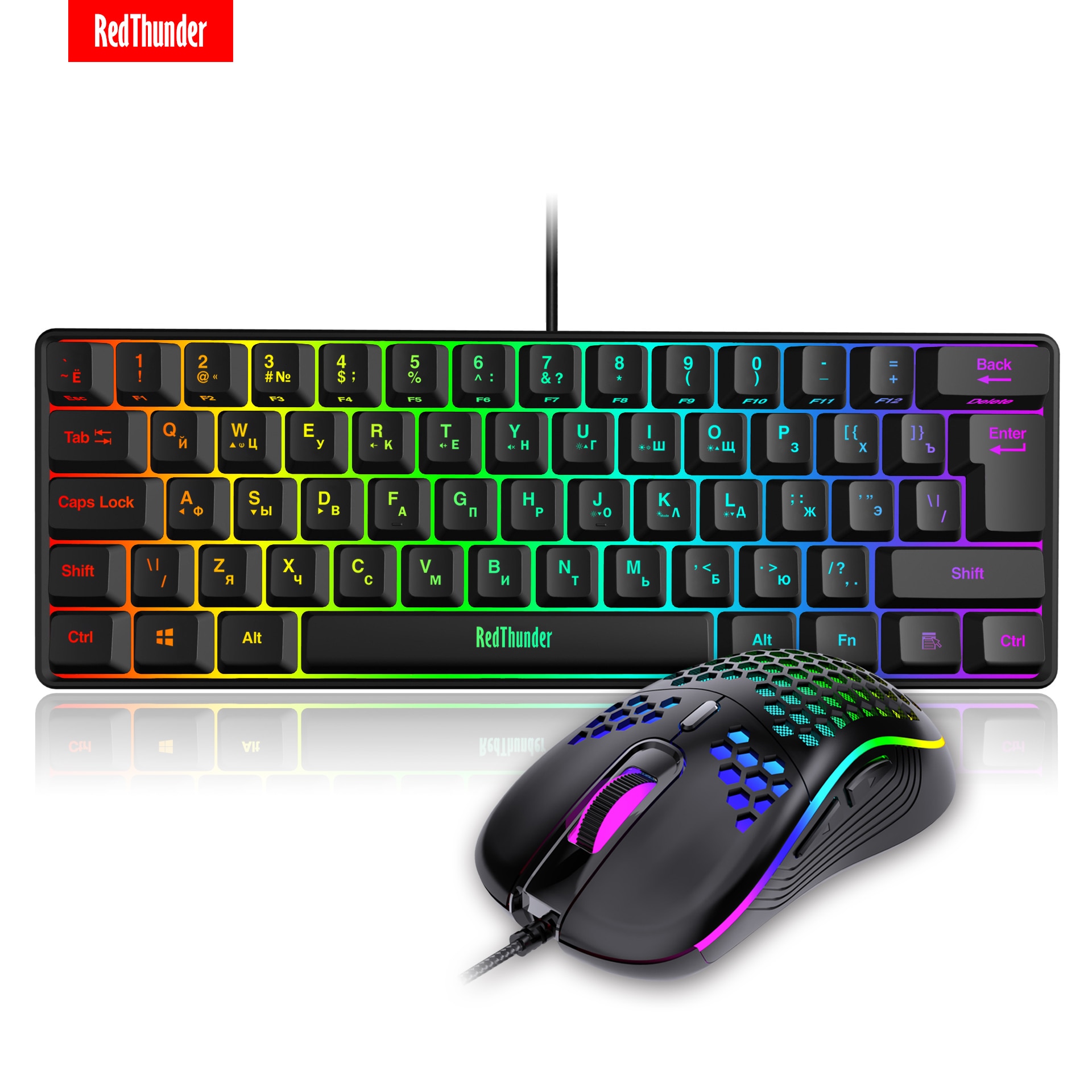 Ultra-Compact Mini Keyboard with 7200DPI Gaming Mouse