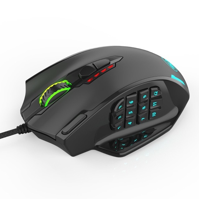 Redragon M908 Wired 12400 DPI Laser Programmable Gaming Mouse