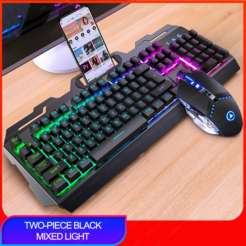 V2 Mechanical Feel Gaming Keyboard with 3200DPI Mouse - Image 4