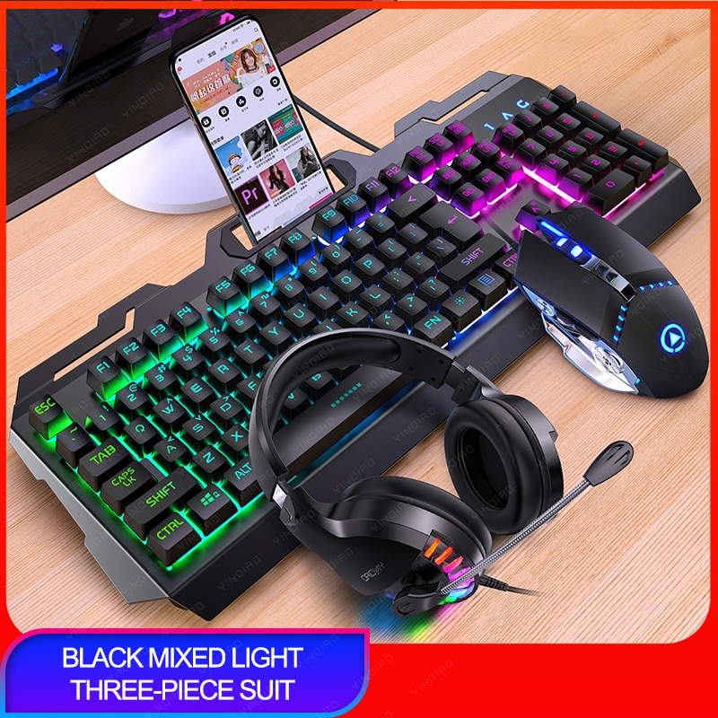 V2 Mechanical Feel Gaming Keyboard with 3200DPI Mouse - Image 5