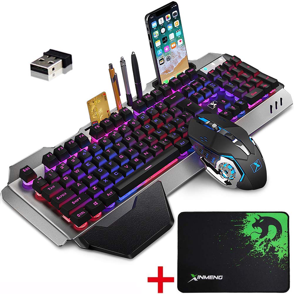 Rechargeable Wireless Keyboard with 3800mAh Mouse Set - Image 2