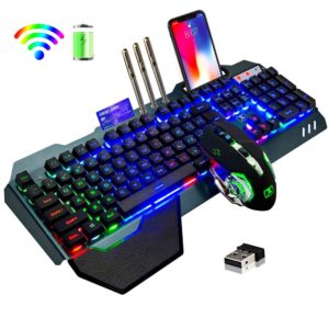 Rechargeable Wireless Keyboard with 3800mAh Mouse Set