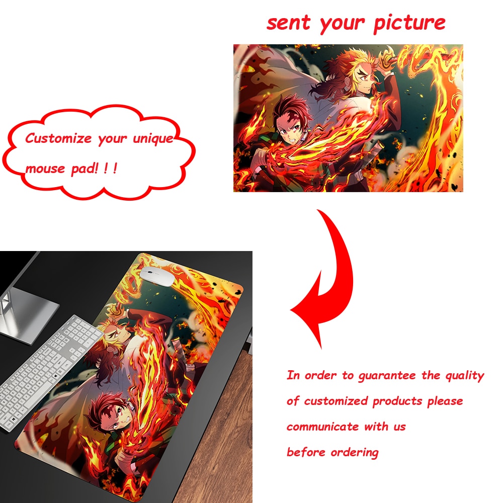XL Anime Demon Slayer HD Printing Mousepad - Image 4