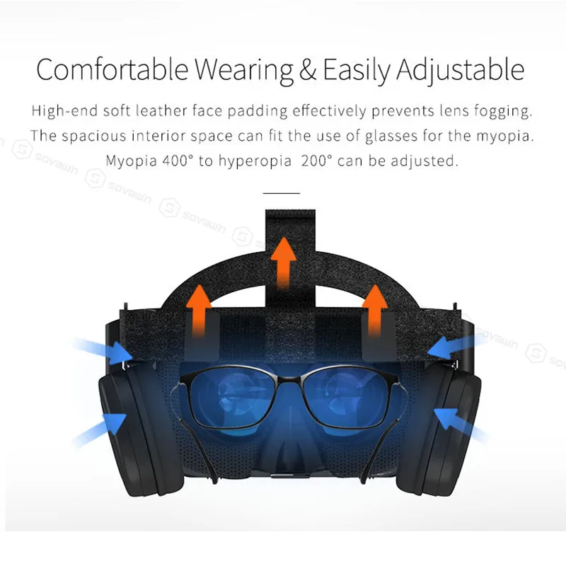 VR Z6 Wireless 3D Glasses Virtual Reality for Smartphone - Image 3