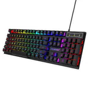 USB Wired Gaming Keyboard RGB Color Mechanical Feel
